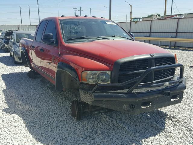 3D7KU28C14G151167 - 2004 DODGE RAM 2500 S RED photo 1