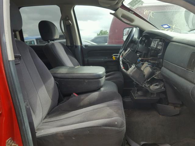 3D7KU28C14G151167 - 2004 DODGE RAM 2500 S RED photo 5