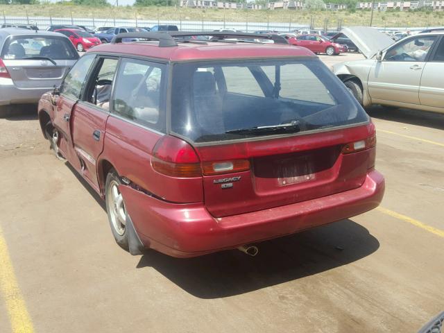 4S3BK6352S7334635 - 1995 SUBARU LEGACY L/O RED photo 3