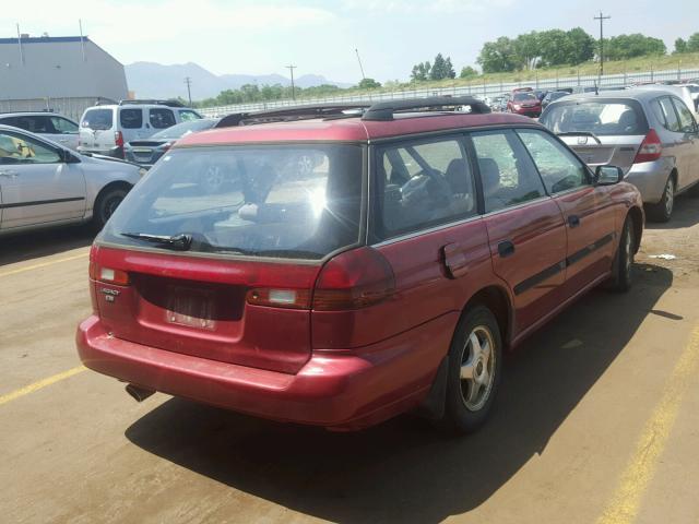 4S3BK6352S7334635 - 1995 SUBARU LEGACY L/O RED photo 4