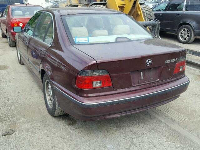 WBADD6323WBW39280 - 1998 BMW 528 I AUTO BURGUNDY photo 3