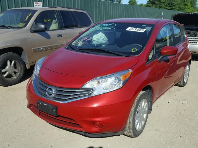 3N1CE2CP2FL393002 - 2015 NISSAN VERSA NOTE RED photo 2