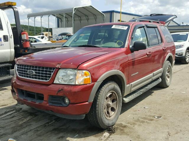 1FMZU73E32ZB73551 - 2002 FORD EXPLORER X MAROON photo 2