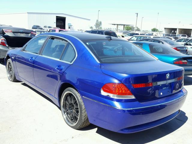 WBAGN634X2DR02214 - 2002 BMW 745 LI BLUE photo 3