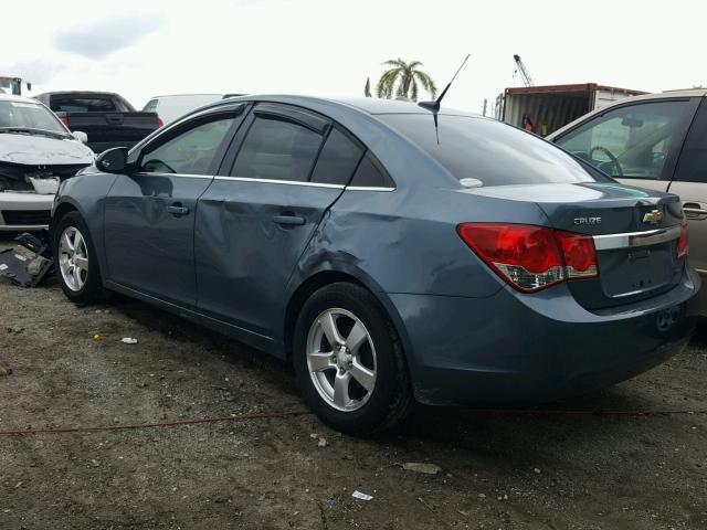 1G1PF5SC2C7298539 - 2012 CHEVROLET CRUZE LT BLUE photo 3