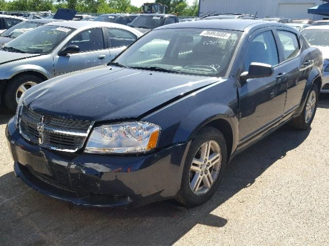 1B3LC56K48N661444 - 2008 DODGE AVENGER SX BLUE photo 2