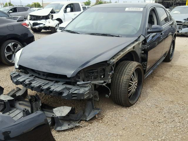 2G1WD57C491130157 - 2009 CHEVROLET IMPALA SS BLACK photo 2