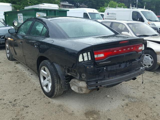 2C3CDXAT1DH722361 - 2013 DODGE CHARGER PO BLACK photo 3