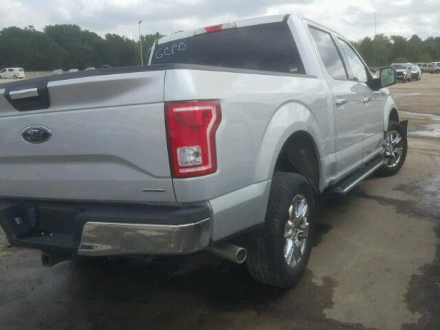 1FTEW1C84FKD07213 - 2015 FORD F150 SUPER SILVER photo 4