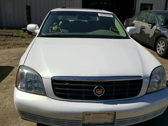 1G6KE57Y44U238499 - 2004 CADILLAC DEVILLE DH WHITE photo 9