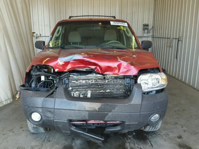 1FMCU93135KD54063 - 2005 FORD ESCAPE XLT RED photo 9