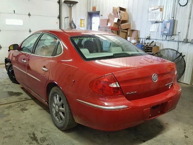 2G4WD582081149666 - 2008 BUICK LACROSSE C RED photo 3