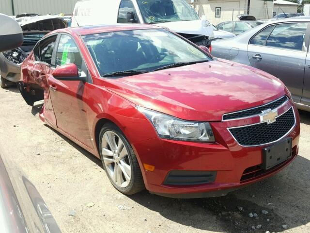 1G1PH5S96B7120596 - 2011 CHEVROLET CRUZE LTZ RED photo 1