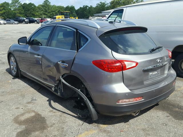 JNKAJ09EX8M306822 - 2008 INFINITI EX35 BASE GRAY photo 3