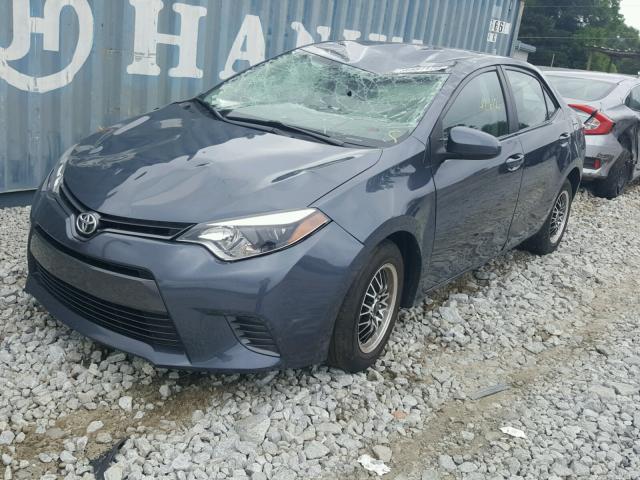 2T1BPRHE0FC291364 - 2015 TOYOTA COROLLA EC GRAY photo 2