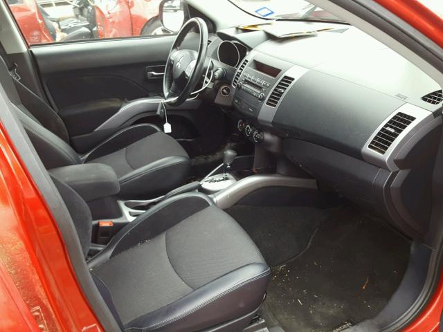 JA4AS3AW9AZ015820 - 2010 MITSUBISHI OUTLANDER RED photo 5