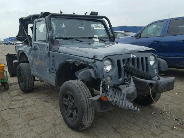 1C4AJWAG6FL774115 - 2015 JEEP WRANGLER S GRAY photo 1