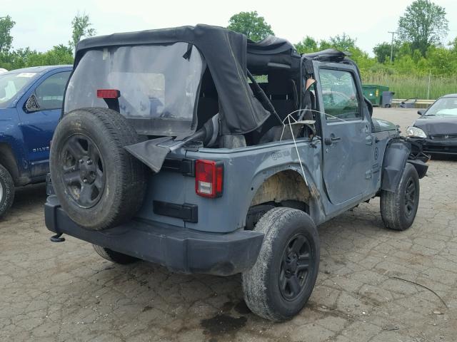 1C4AJWAG6FL774115 - 2015 JEEP WRANGLER S GRAY photo 4