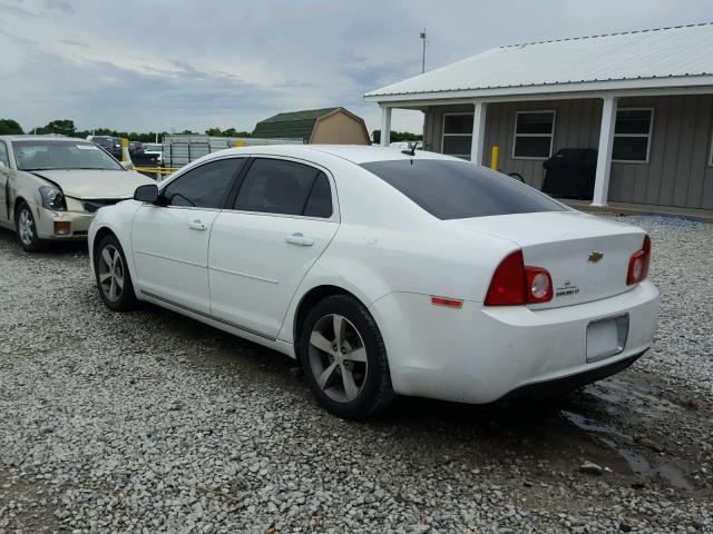 1G1ZC5E12BF327201 - 2011 CHEVROLET MALIBU 1LT WHITE photo 3