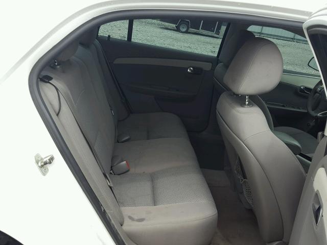 1G1ZC5E12BF327201 - 2011 CHEVROLET MALIBU 1LT WHITE photo 6