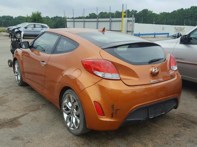 KMHTC6AD5FU220627 - 2015 HYUNDAI VELOSTER ORANGE photo 3