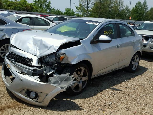 1G1JE5SHXD4172226 - 2013 CHEVROLET SONIC LTZ SILVER photo 2