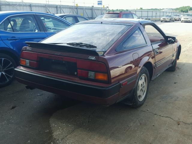 JN1CZ14S5EX004504 - 1984 DATSUN 300ZX MAROON photo 4