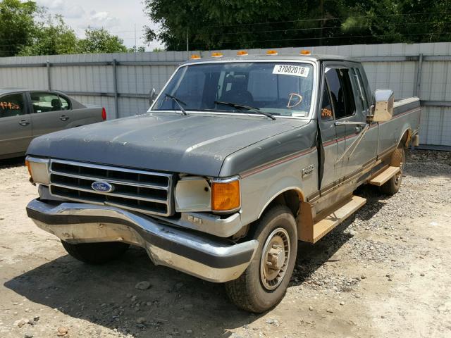 1FTHX25C1KKB53476 - 1989 FORD F250 GRAY photo 2