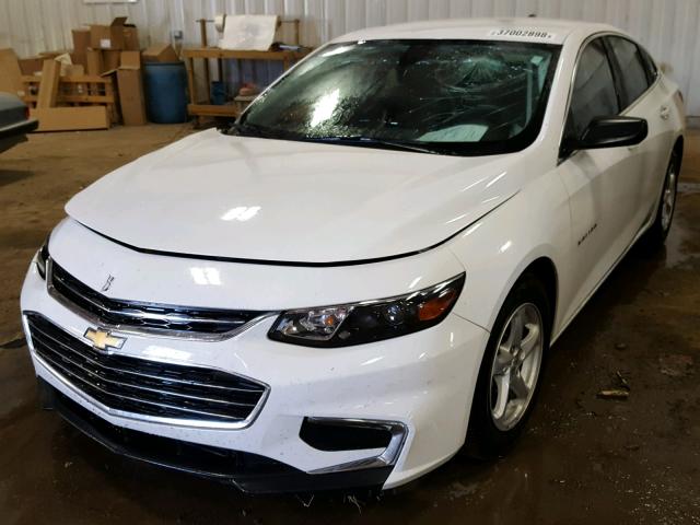1G1ZB5ST7HF258555 - 2017 CHEVROLET MALIBU LS WHITE photo 2
