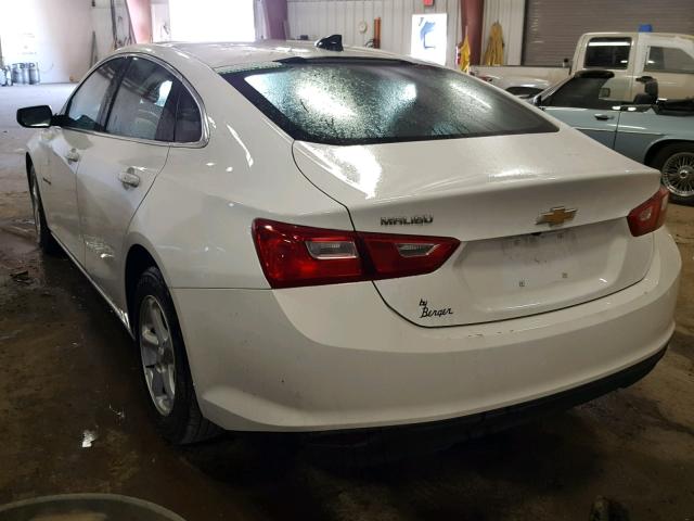 1G1ZB5ST7HF258555 - 2017 CHEVROLET MALIBU LS WHITE photo 3