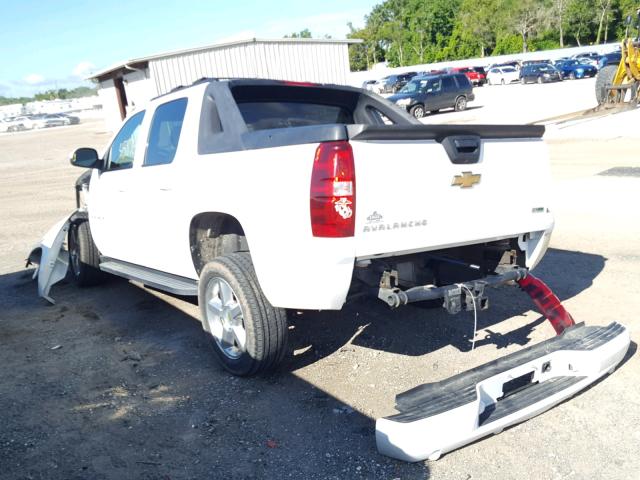 3GNNCFE07AG236562 - 2010 CHEVROLET AVALANCHE WHITE photo 3