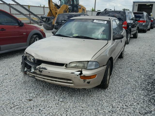 1Y1SK5363RZ101845 - 1994 GEO PRIZM BASE GOLD photo 2