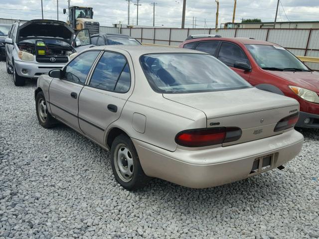 1Y1SK5363RZ101845 - 1994 GEO PRIZM BASE GOLD photo 3