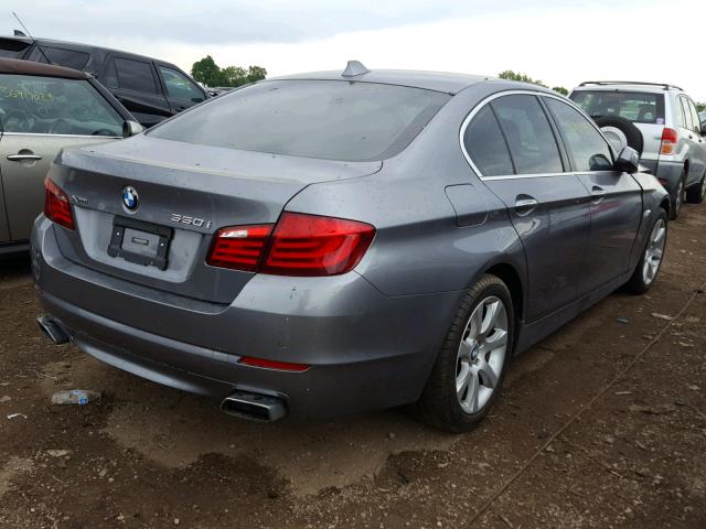 WBAFU9C53DDY72386 - 2013 BMW 550 XI GRAY photo 4