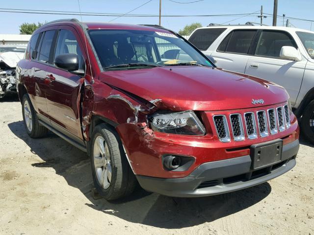1C4NJCBB4FD138998 - 2015 JEEP COMPASS SP MAROON photo 1