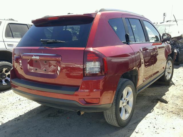 1C4NJCBB4FD138998 - 2015 JEEP COMPASS SP MAROON photo 4