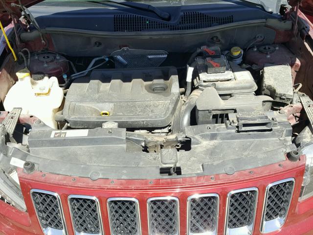 1C4NJCBB4FD138998 - 2015 JEEP COMPASS SP MAROON photo 7