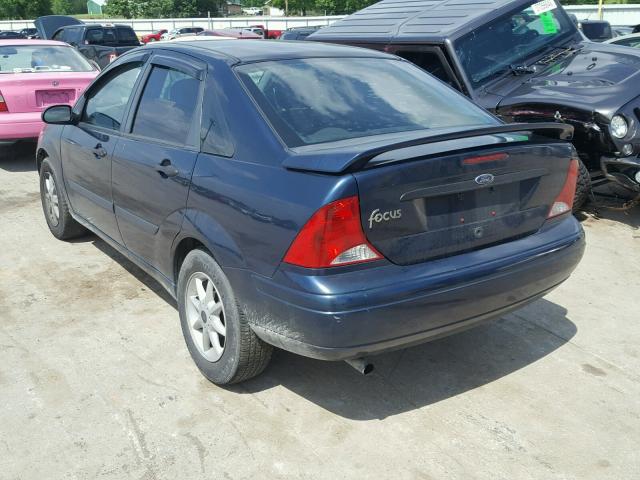 1FAFP33PX1W376063 - 2001 FORD FOCUS LX BLUE photo 3