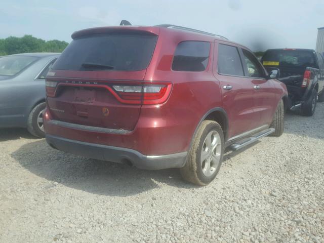 1C4RDHAG9FC709071 - 2015 DODGE DURANGO SX RED photo 4