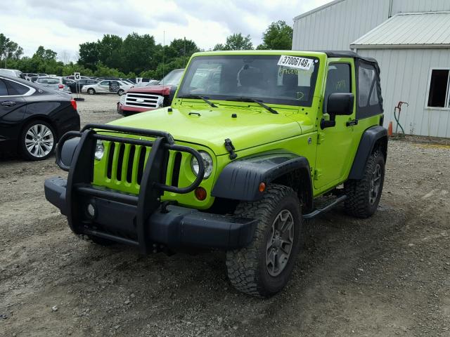 1C4AJWAG6CL259353 - 2012 JEEP WRANGLER S GREEN photo 2