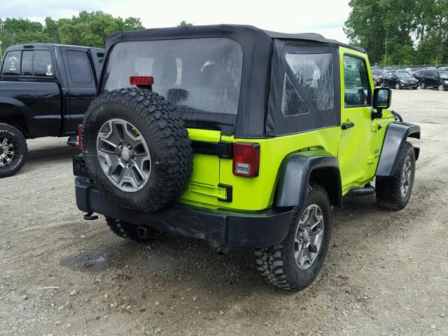 1C4AJWAG6CL259353 - 2012 JEEP WRANGLER S GREEN photo 4