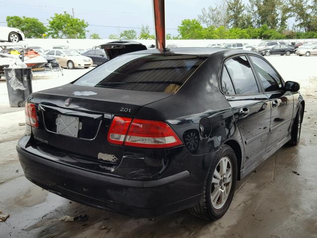 YS3FD49Y671017882 - 2007 SAAB 9-3 2.0T BLACK photo 4