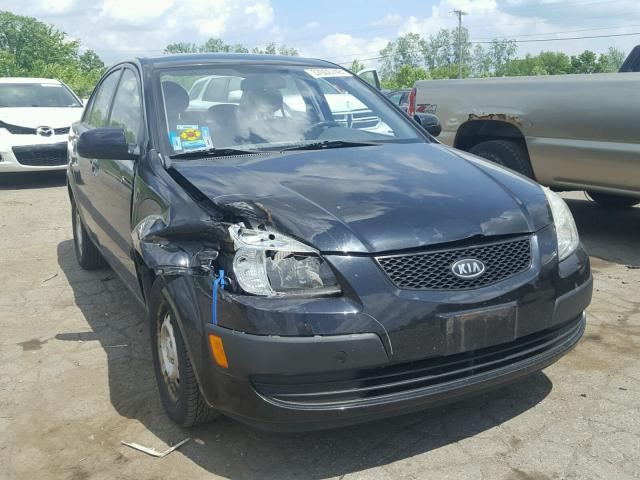 KNADE223896504809 - 2009 KIA RIO BASE BLACK photo 1