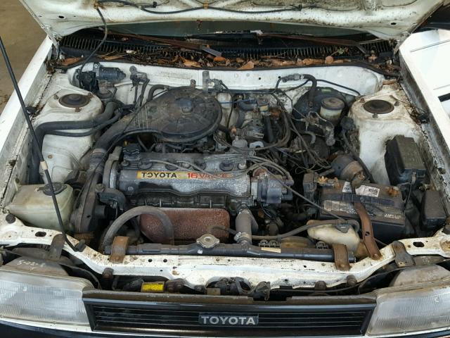 JT2AE92W6K3262689 - 1989 TOYOTA COROLLA DL WHITE photo 7