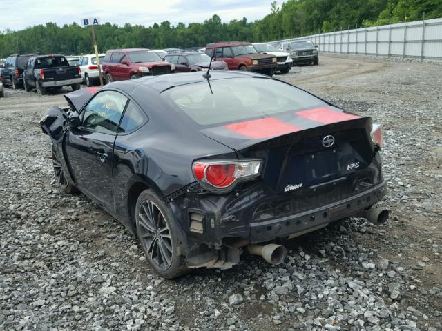 JF1ZNAA13D2700150 - 2013 TOYOTA SCION FR-S BLACK photo 3