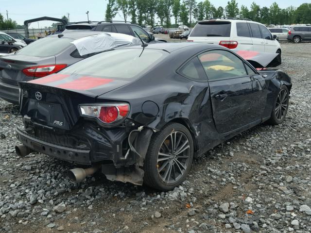 JF1ZNAA13D2700150 - 2013 TOYOTA SCION FR-S BLACK photo 4