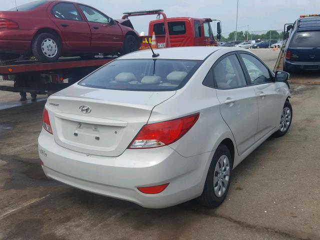 KMHCT4AE6GU076682 - 2016 HYUNDAI ACCENT SE CREAM photo 4