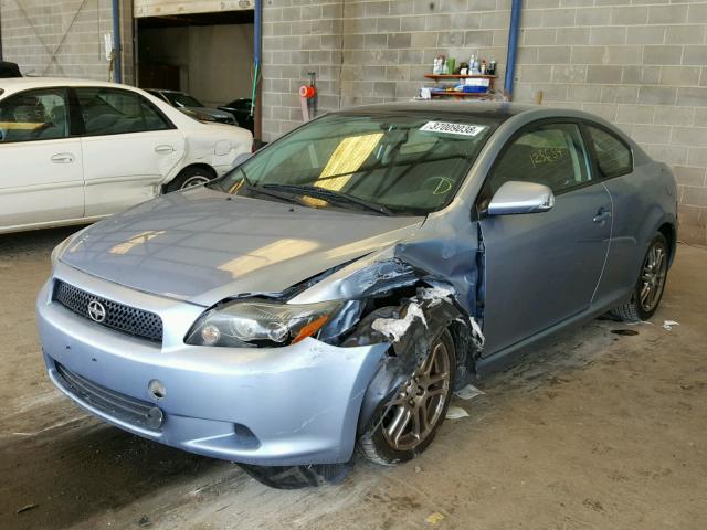 JTKDE167280246968 - 2008 TOYOTA SCION TC BLUE photo 2