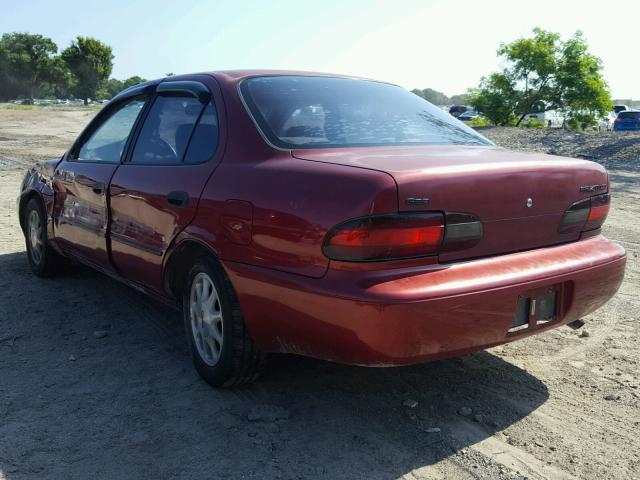 1Y1SK5388PZ037381 - 1993 GEO PRIZM LSI BURGUNDY photo 3