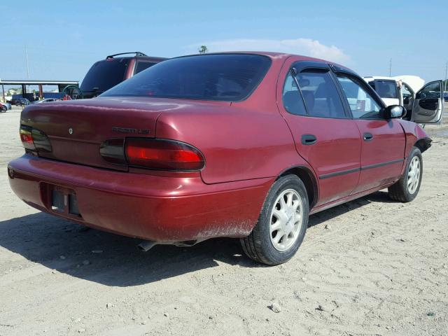 1Y1SK5388PZ037381 - 1993 GEO PRIZM LSI BURGUNDY photo 4